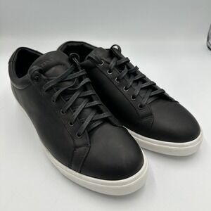 Portland Leather PATINA Mens Black LaceUp‎ Low Top Fashion Sneakers 9 Streetwear
